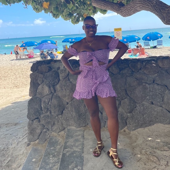 SHEIN Ruffle Mini Dress - Picture 2 of 3